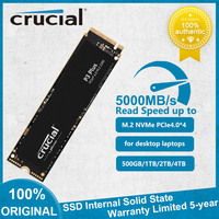 Crucial P3 Plus NVMe Internal Solid State Drive PCIe 4.0 3D NAND M.2 2280 SSD 500GB 1TB 2TB up to 5000MB/s for Desktop Laptop