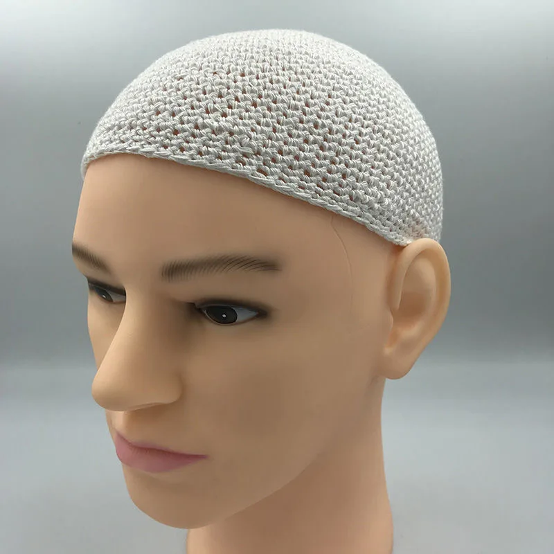 Muslim Caps For Men Clothing Freeshipping Tax Products Turkey Prayer Hat Cotton Knitted Mesh Kufi Kippa Islamic Autumn 03317