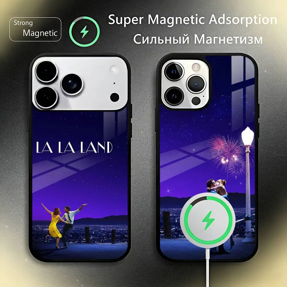 

La-La Film L-Land Phone Case For iPhone17,16,15,14,13,12,11 Plus,Pro Max, New Magnetic Wireless Charging