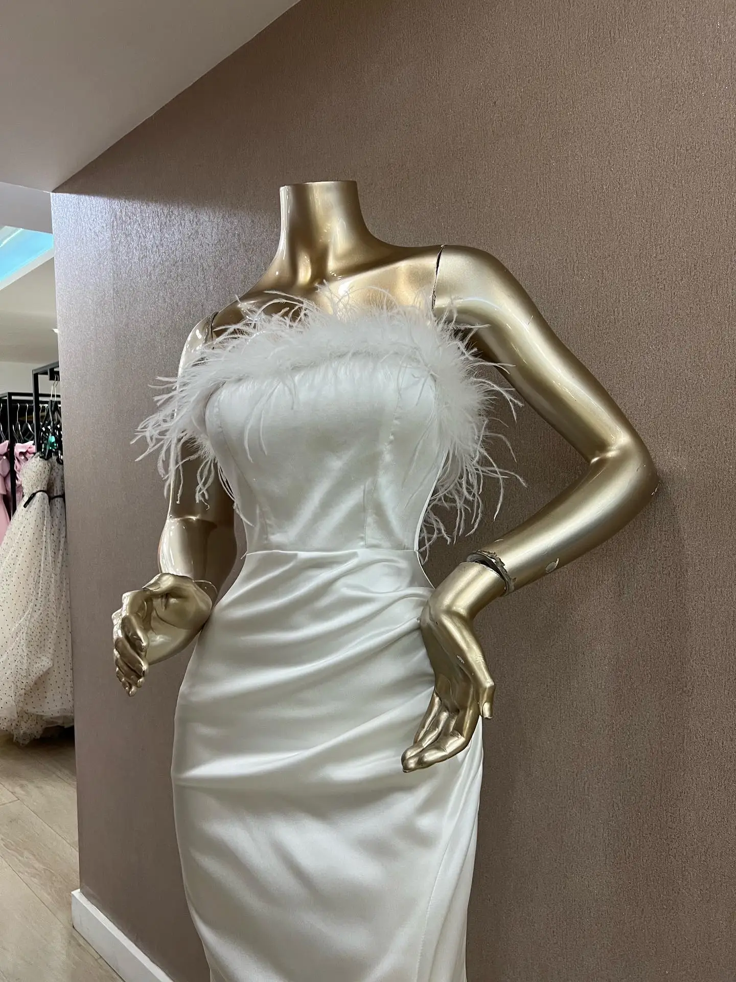 맞춤형 인어 스타일 민소매 스트랩리스 우아한 정장 이브닝 드레스 패션 기품 파티 가운 고급 프로모션 드레스