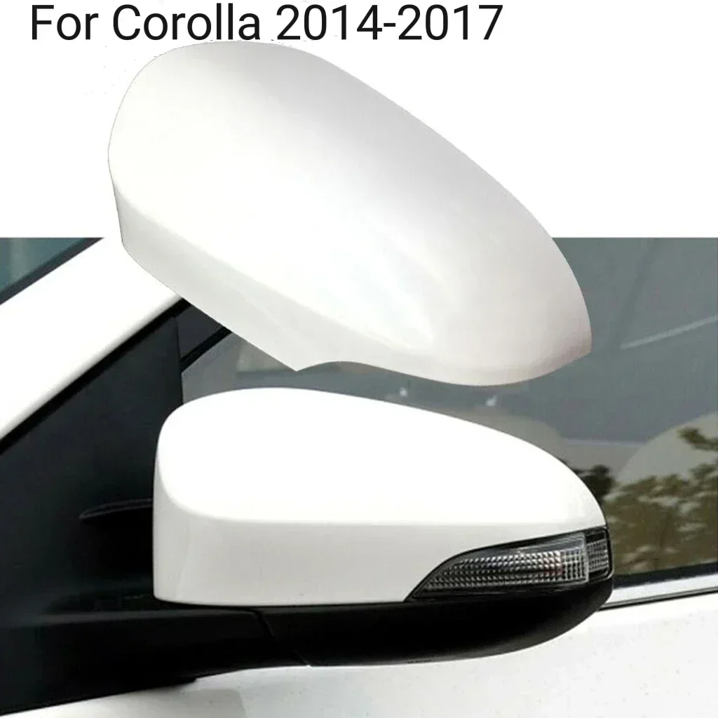 Car Rearview Side Mirror Cover Cap For Toyota For Corolla 2014 - 2017 ABS White Driver Left Rear View Shell Car Accessories