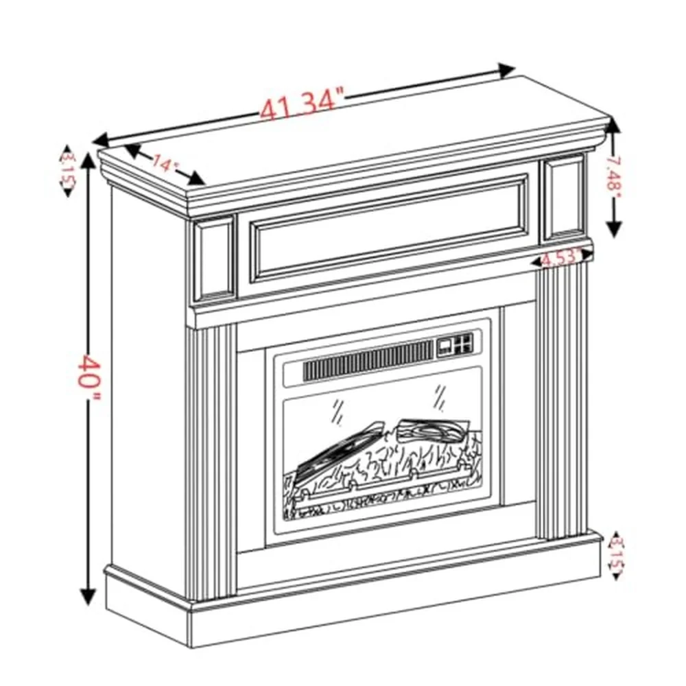 Fireplace Mantel Surround 41.34