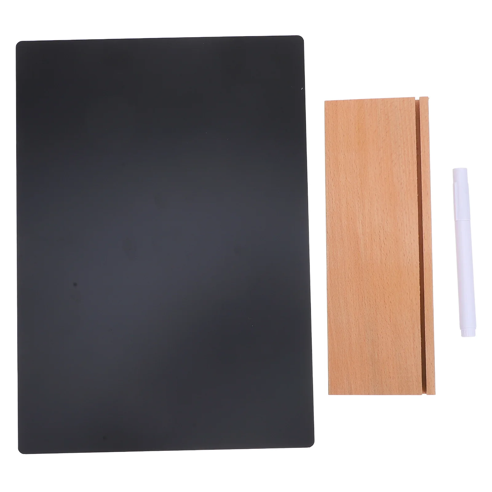 

1 set Desktop Chalkboard Sign Set Thick Standing Writing Board For Menu Price Display Small Blackboard Decor Tabletop Use