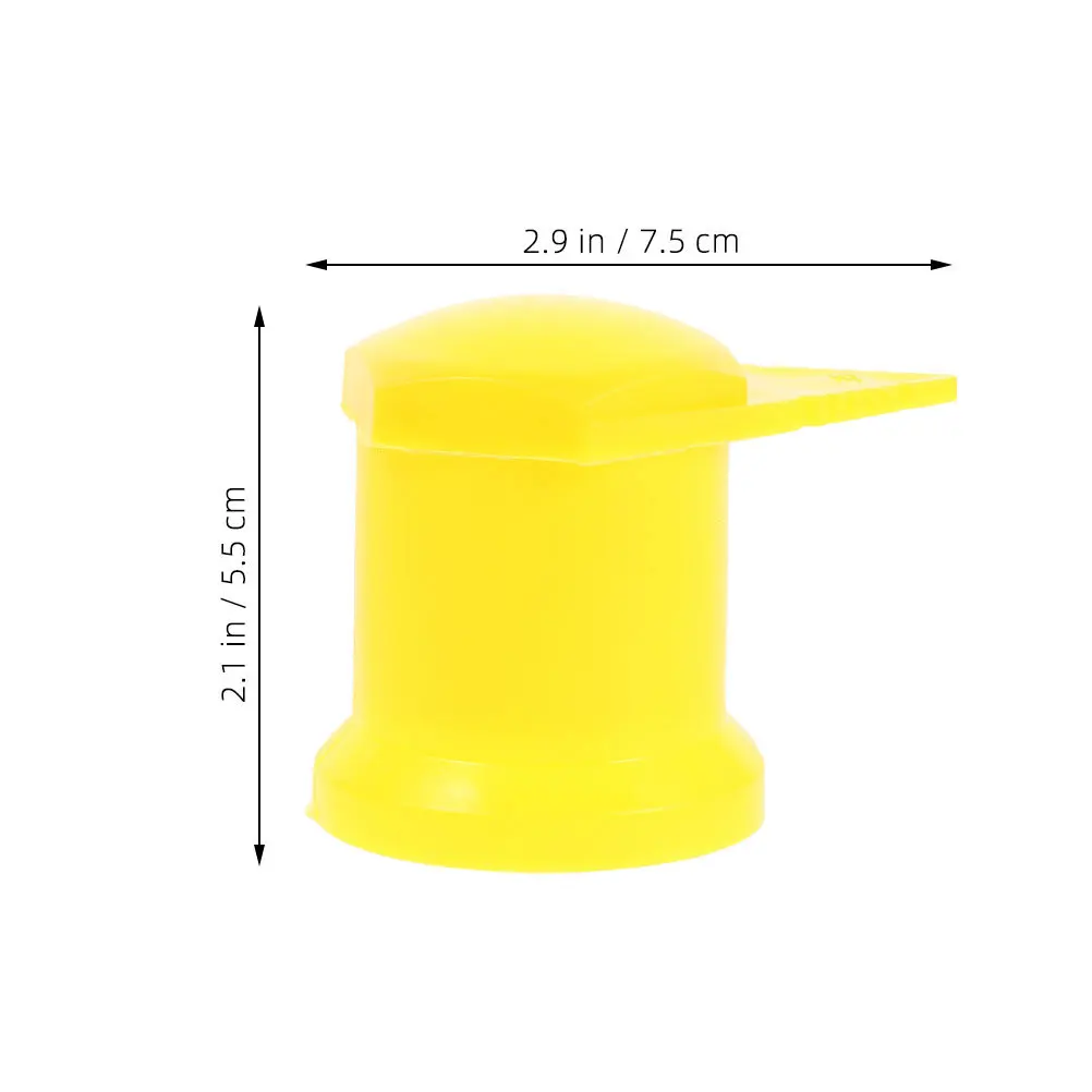 12pçs tampas de roda amarelas, indicador de porca de alta visibilidade para detecção solta, montagem universal, parafuso de cobertura de porca de cubo de plástico