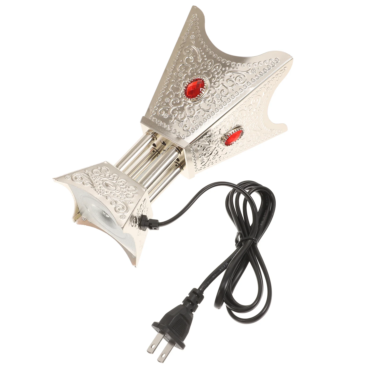 

Plug In Incense Burner Vintage Metal Cone Burner For Home Aroma Therapy Decorative Table Centerpiece Electric Censer Ornament