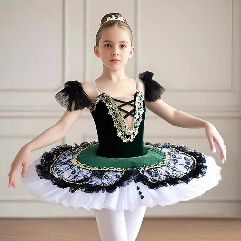 adult-kids-long-professional-ballet-tutu-swan-lake-ballet-costume-ballerina-ballet-dress-girls-performance-dancewear-velvet-top