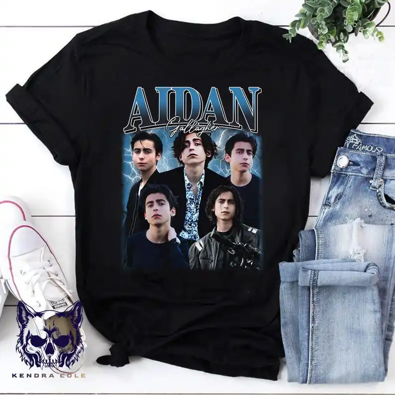 Camisa Bootleg de Aidan Gallagher, actor americano de Aidan Gallagher, camiseta de Aidan Gallagher Fan Merch