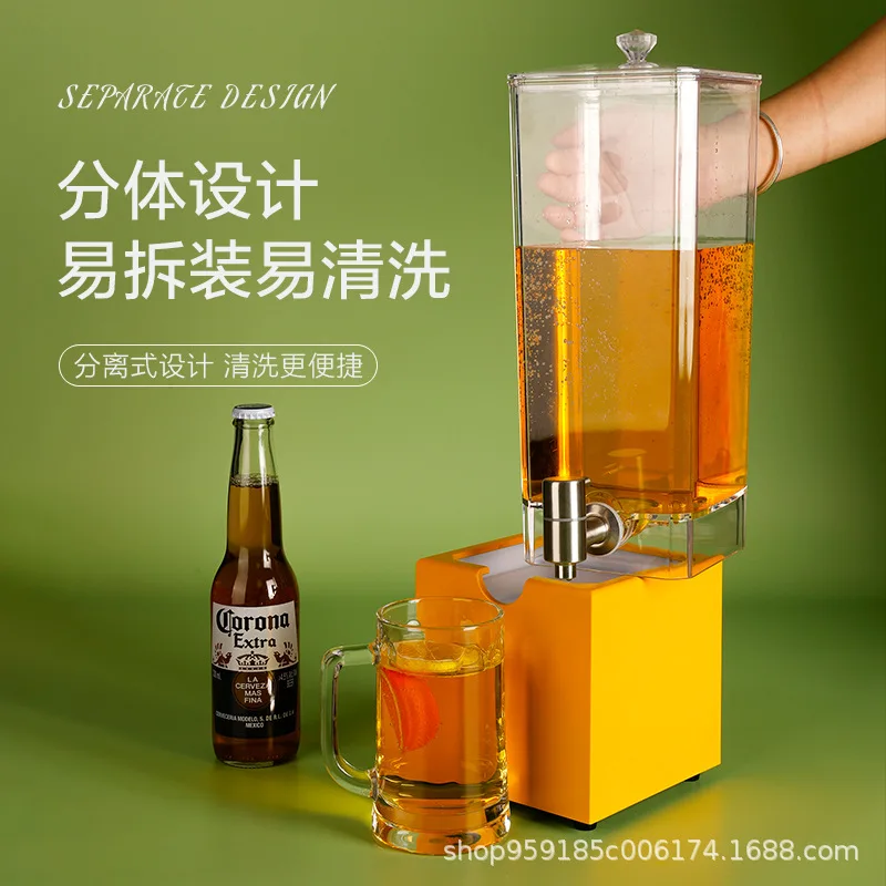 

Injection molding non-luminous wine bubble bar Juice Internet celebrity draft beer KTV transparent wine dispenser Stainless stee