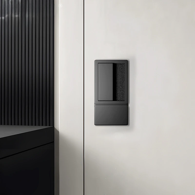 minimalist-recessed-bedroom-door-lock-black-flat-invisible-magnetic-mute-wooden-door-lock