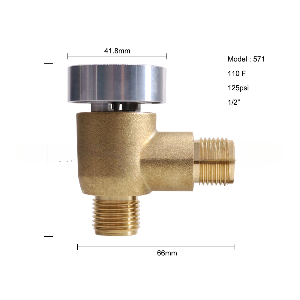 All-copper 571-VAC-CHK-A RV Vacuum Break Replacement Kit RV Check Valve