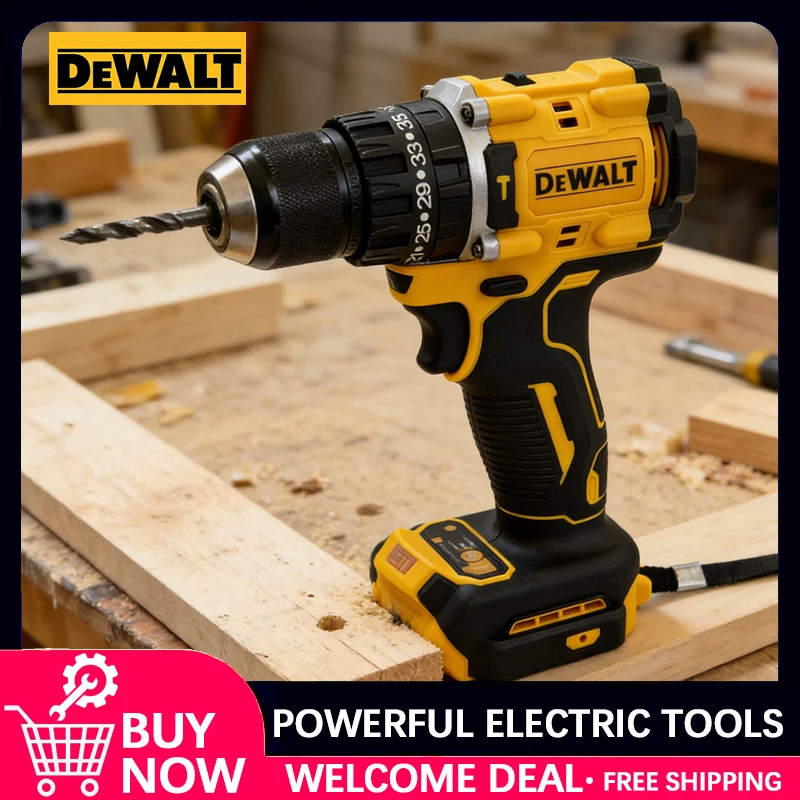 

Бесщеточная аккумуляторная ударная дрель-шуруповерт DEWALT DCD805 20В, многофункциональный ручной инструмент для дома и строительства