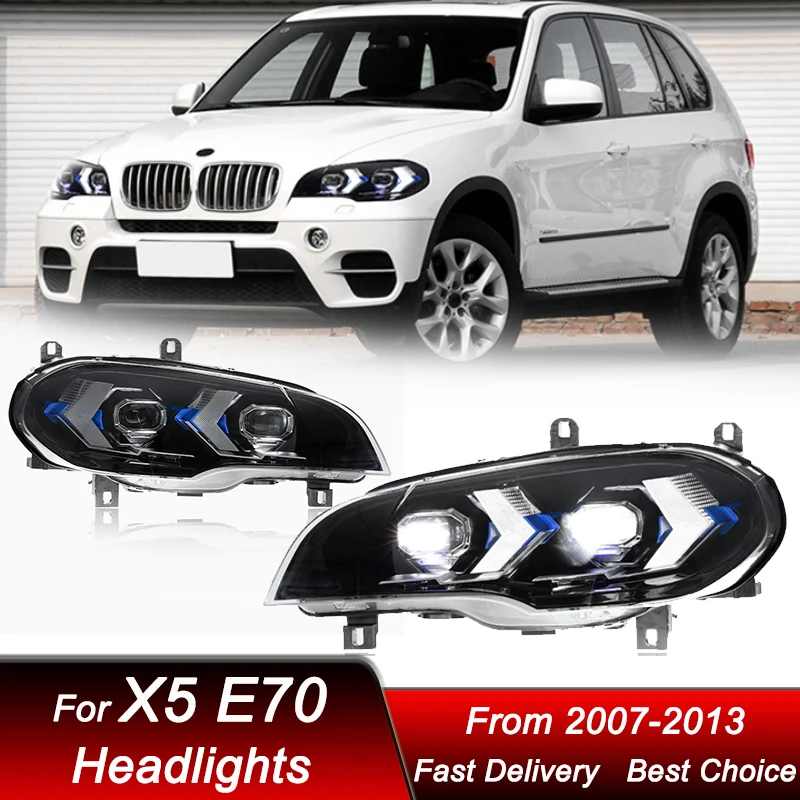 

Car Headlights For BMW X5 E70 2007-2013 G18 style LED Headlamp Assembly Upgrade High Configure Projector Lens Accessories Kit