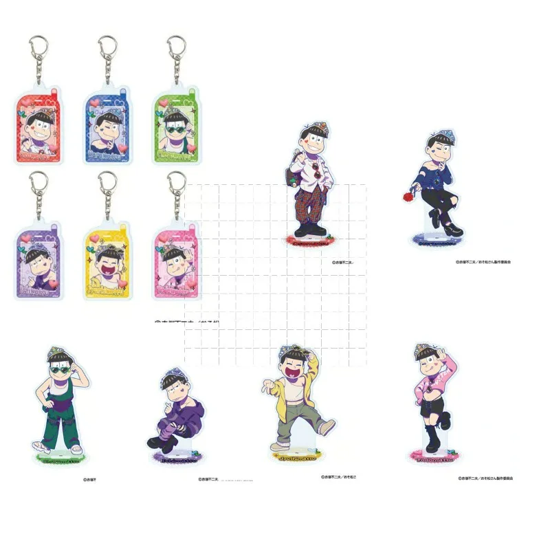 

Акриловая табличка-брелок с персонажами Osomatsu Karamatsu Choromatsu Ichimatsu Toshimatsu Todomatsu, аниме-фигурки в подарок