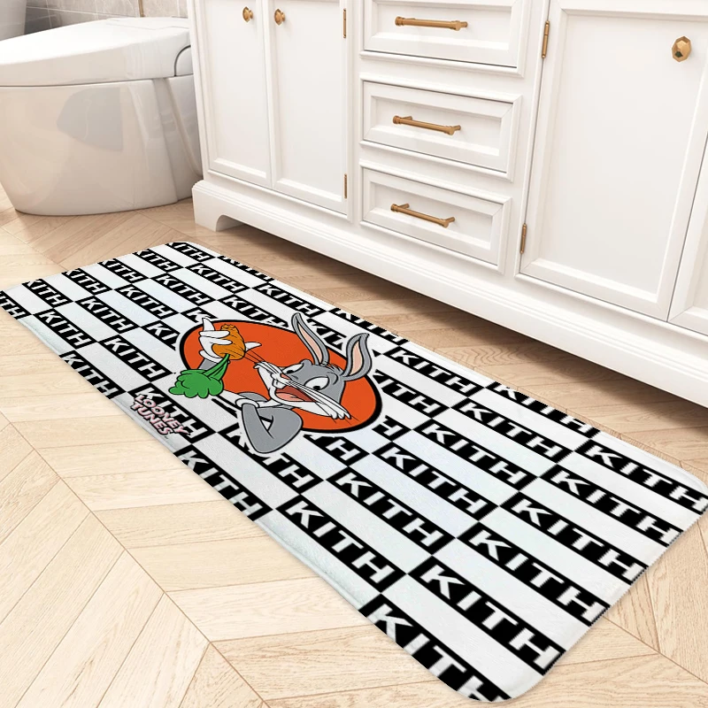 Foot Mat Non-slip D-Bugs D-Bunnys Waterproof Bathroom Bedroom Rug Corridor Carpet for Kitchen Hallway Entrance Door Doormat