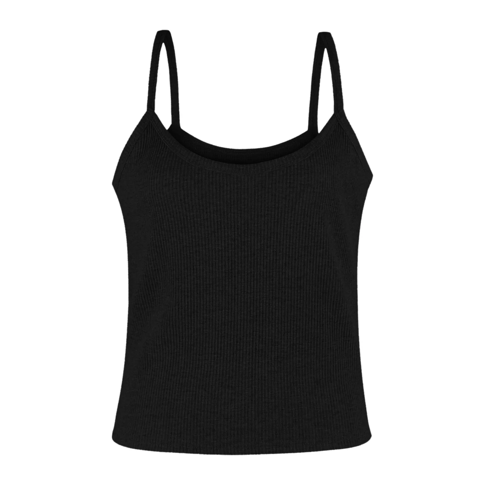 Black All-Matching Vest Women Solid Color Sexy Slim Tank Top Sleeveless Off Shoulder Knitted Tops 2024 Korean Y2K Street Clothes