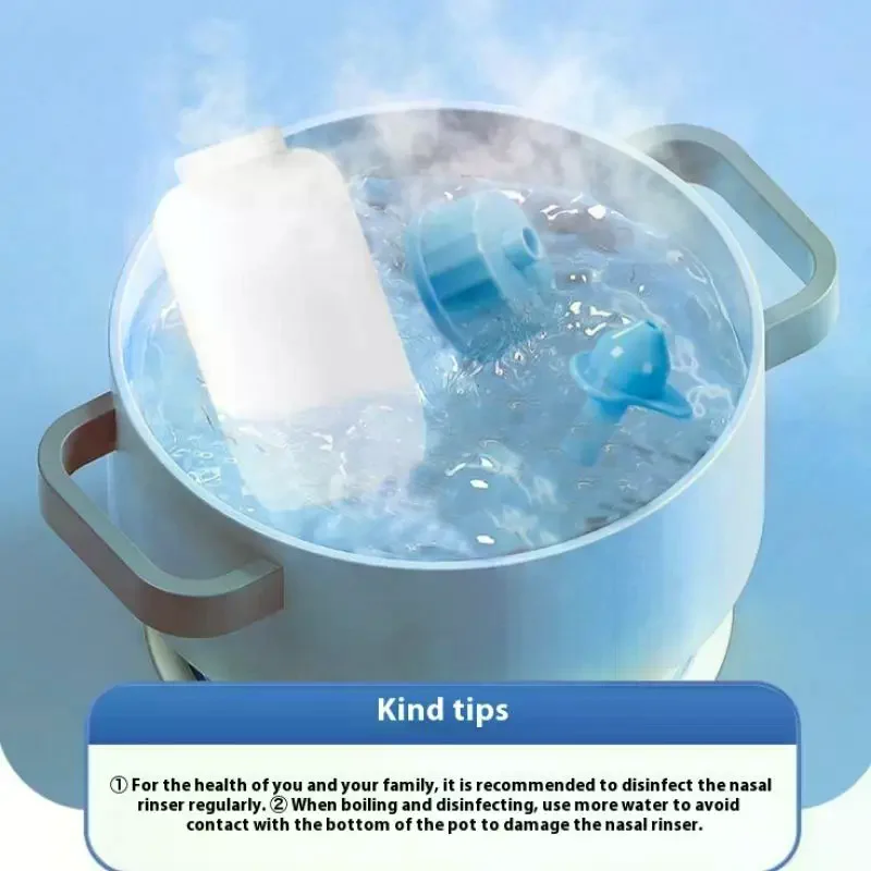 240/250ml 세척기 린스 병 코 보호기 코 세척기 비염 예방 성인 어린이 네티팟