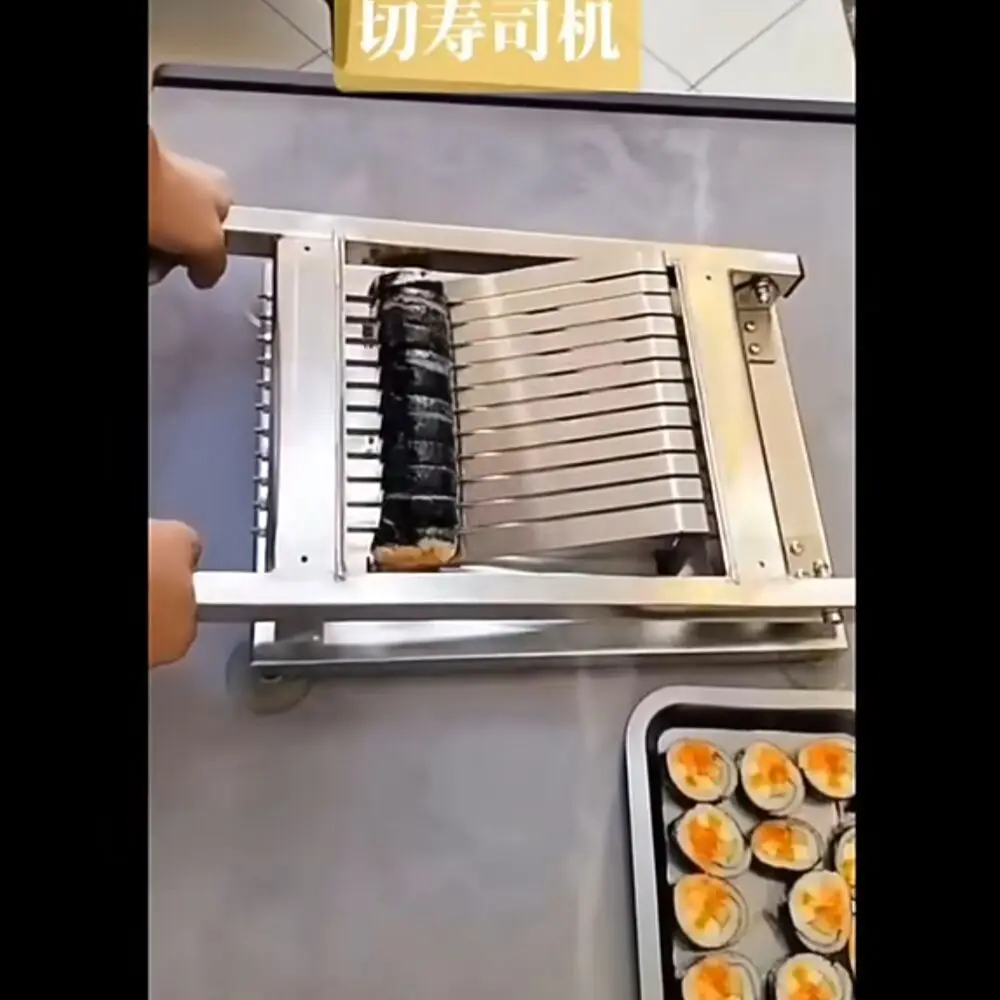 

Manual 2cm Sushi Roll Cutter Machine Japan Rice Sushi Roll Cutting Tool Sushi Roll Slicer Cutting Machine