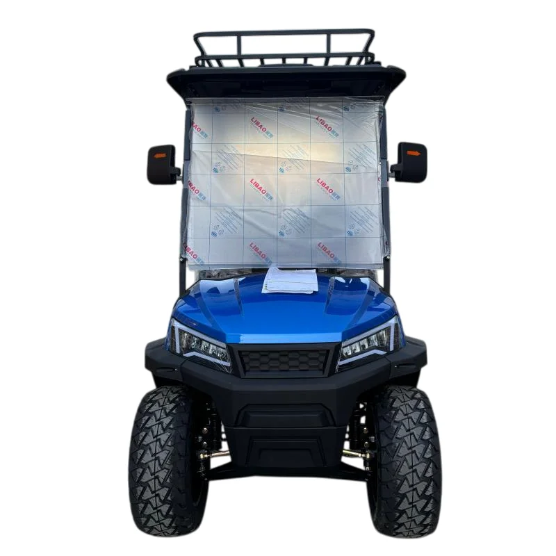 2025 Brand New Design 6 Seat Sightseeing Bus Club Cart Electric Golf Buggy Hunting Cart Travel Electric Grocery Cart Golf Cart