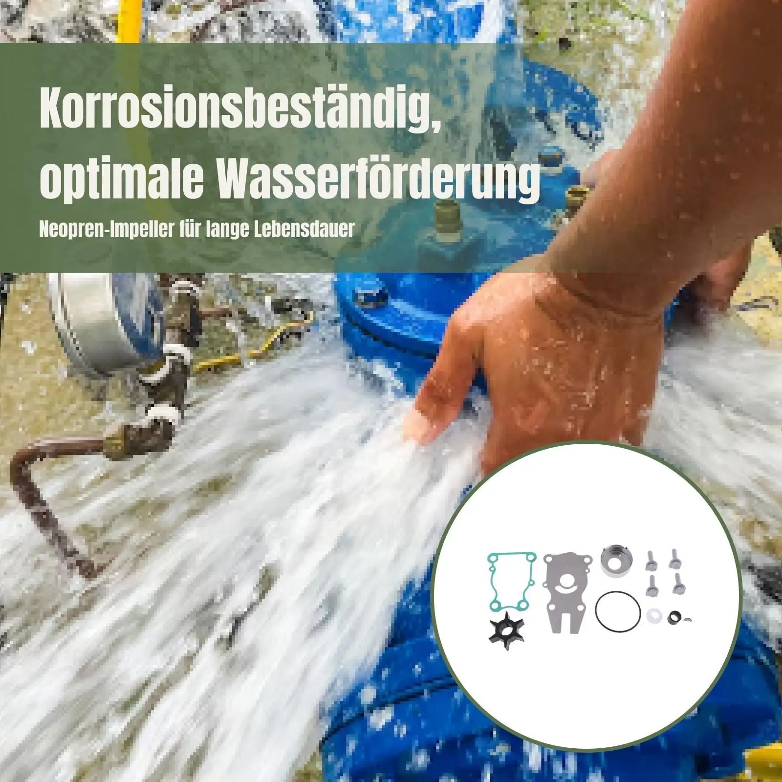 طقم تصليح مضخة المياه المكره استبدال 63D W0078 01 18 3434 ل #4