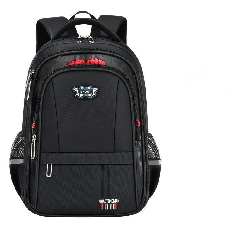 2023 New Student Schoolbag Grade 1-9 Schoolbag Boy Backpack Waterproof and Hard-Wearing Multi-Function Multi-Pocket