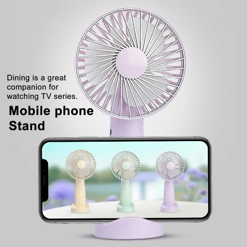 

Mini Desk Fan Phone Holder 180 Degrees Adjustable USB Rechargeable Summer Handheld Cooling Fan Portable Mini Desk Cooling Fan