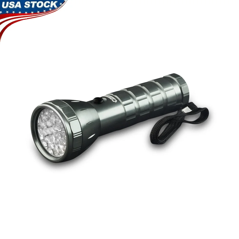 

28 LED Professional Flashlight 100 Lumen Shockproof Ergonomic Design Portable Aluminium Shell Emergency Light with Wrist Lanyard