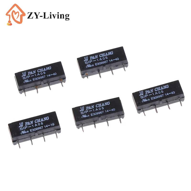 5Pcs New 5V Relay SIP-1A05 Reed Switch For PAN CHANG 4PIN
