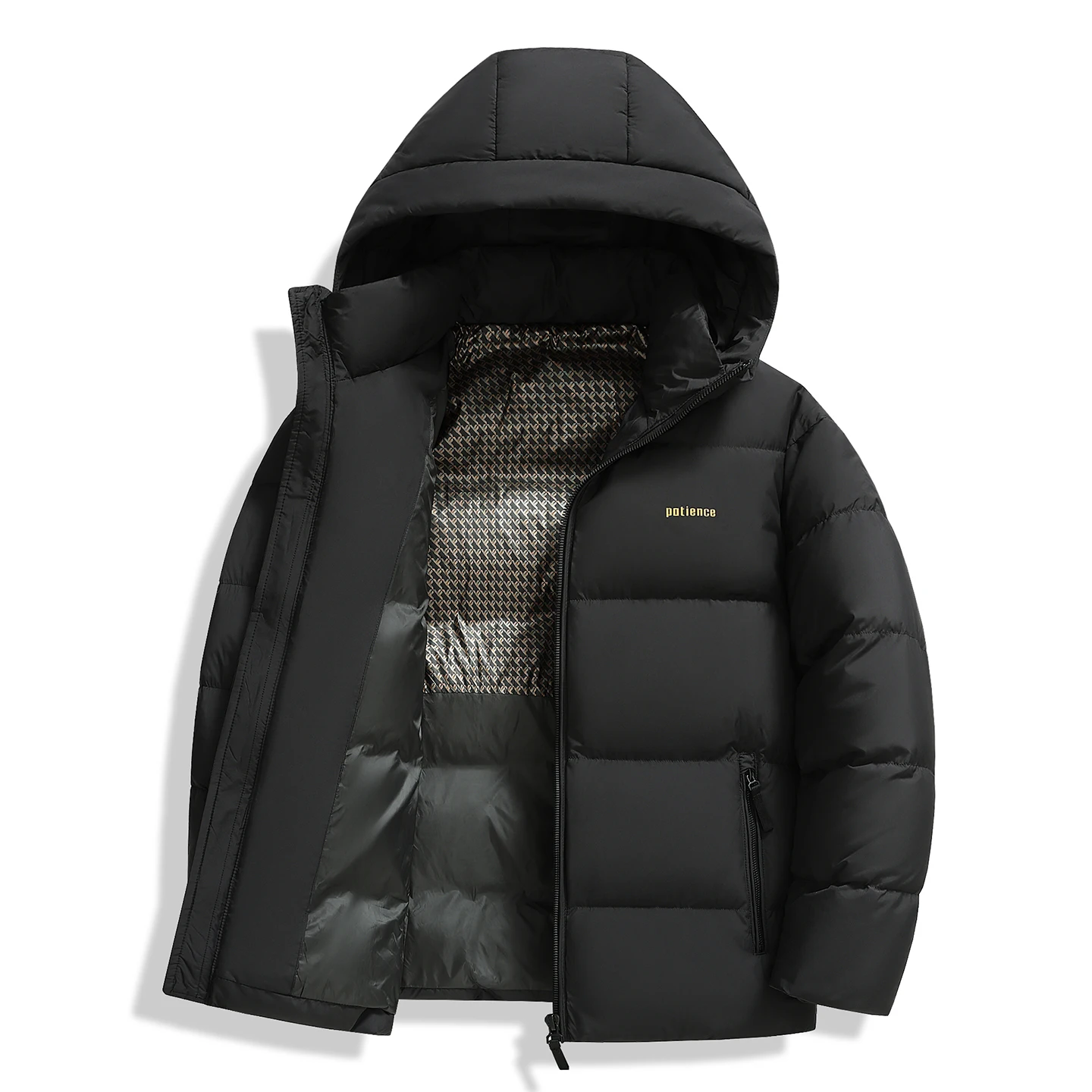 سترة 200 جرام عالية الحشو 90 أسفل بطة بيضاء أسفل سترة ، سترة خبز رجالية راقية لشتاء 2025