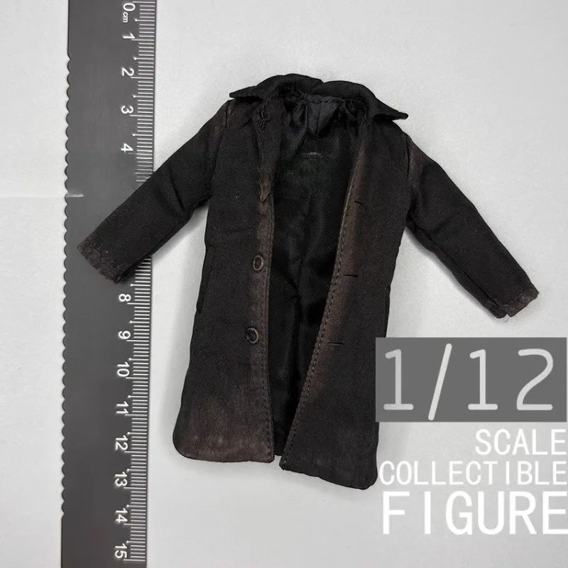 

1/12 Scale Action Figures Body Clothes Trendy Soldier Long Windbreaker Jacket Model for 6'' Toy Figures Body Dolls
