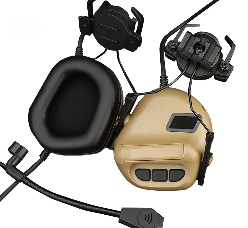 Tactical IPSC Noise-cancelling Headset with No Microphone for Head-mounted Communication Chip Helmet Headphones