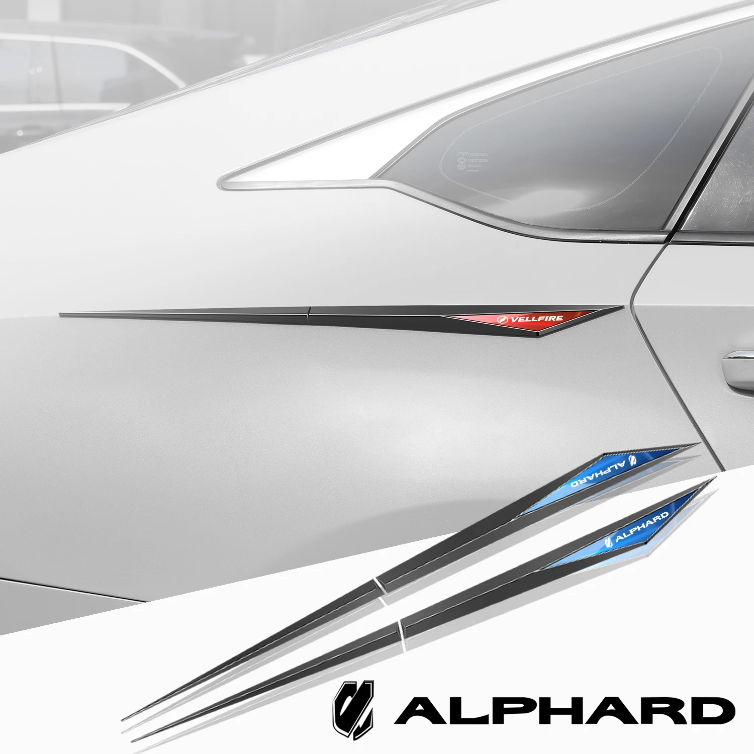

Автомобильные наклейки из ТПУ, 2 шт., автомобильные аксессуары для toyota alphard vellfire