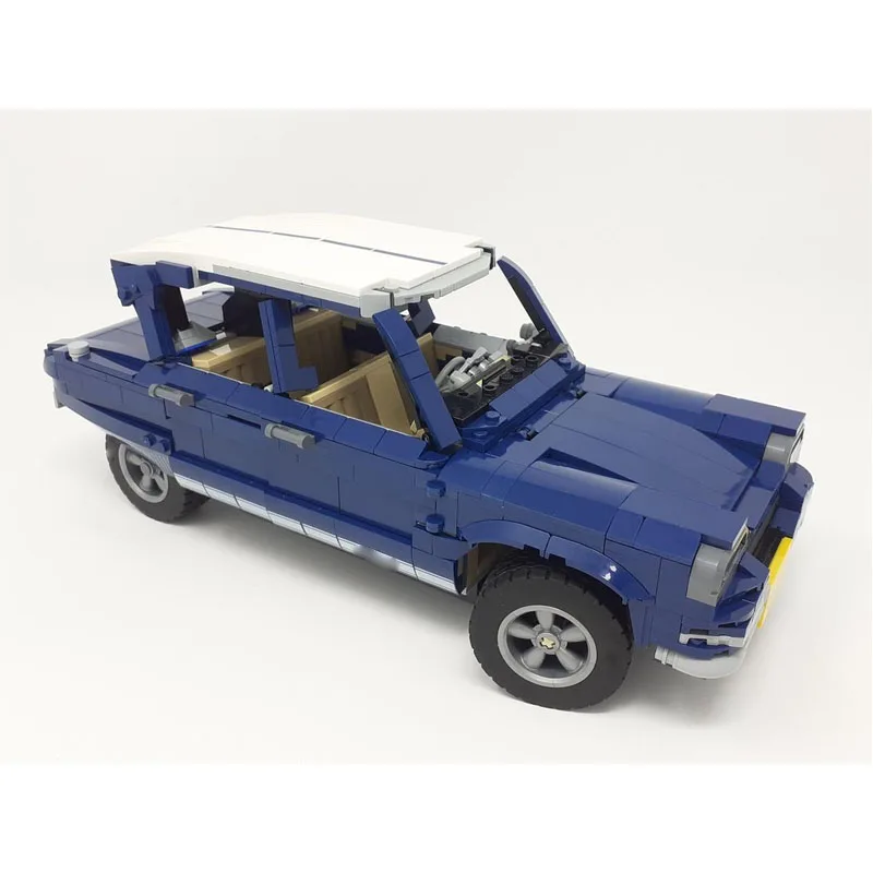 

MOC-51611 Новая модель гоночного суперкара из строительных блоков, 1047 деталей, креативные игрушки для мальчиков, подарок на день рождения или Новый год