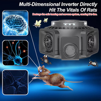 Indoor Ultrasonic Rodent Repellent Device 360 Degrees Electronic Rat Repeller Mouse Traps Repel Flies Cockroaches Mosquitoes