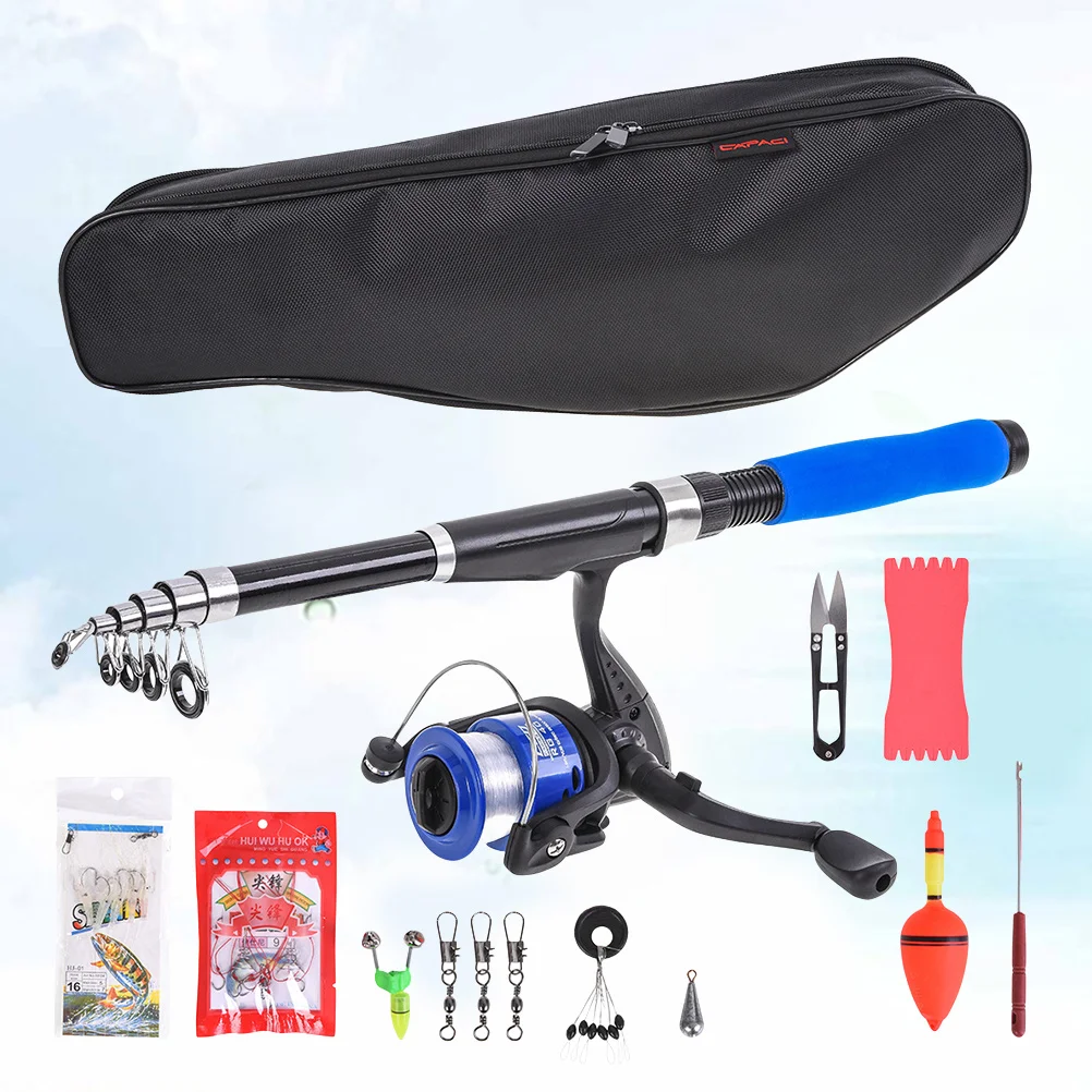 

1Set Fishing Pole Set for Beginners High Strength Materials Easy Assembly Portable Case Included Fishing Tools Outdoor