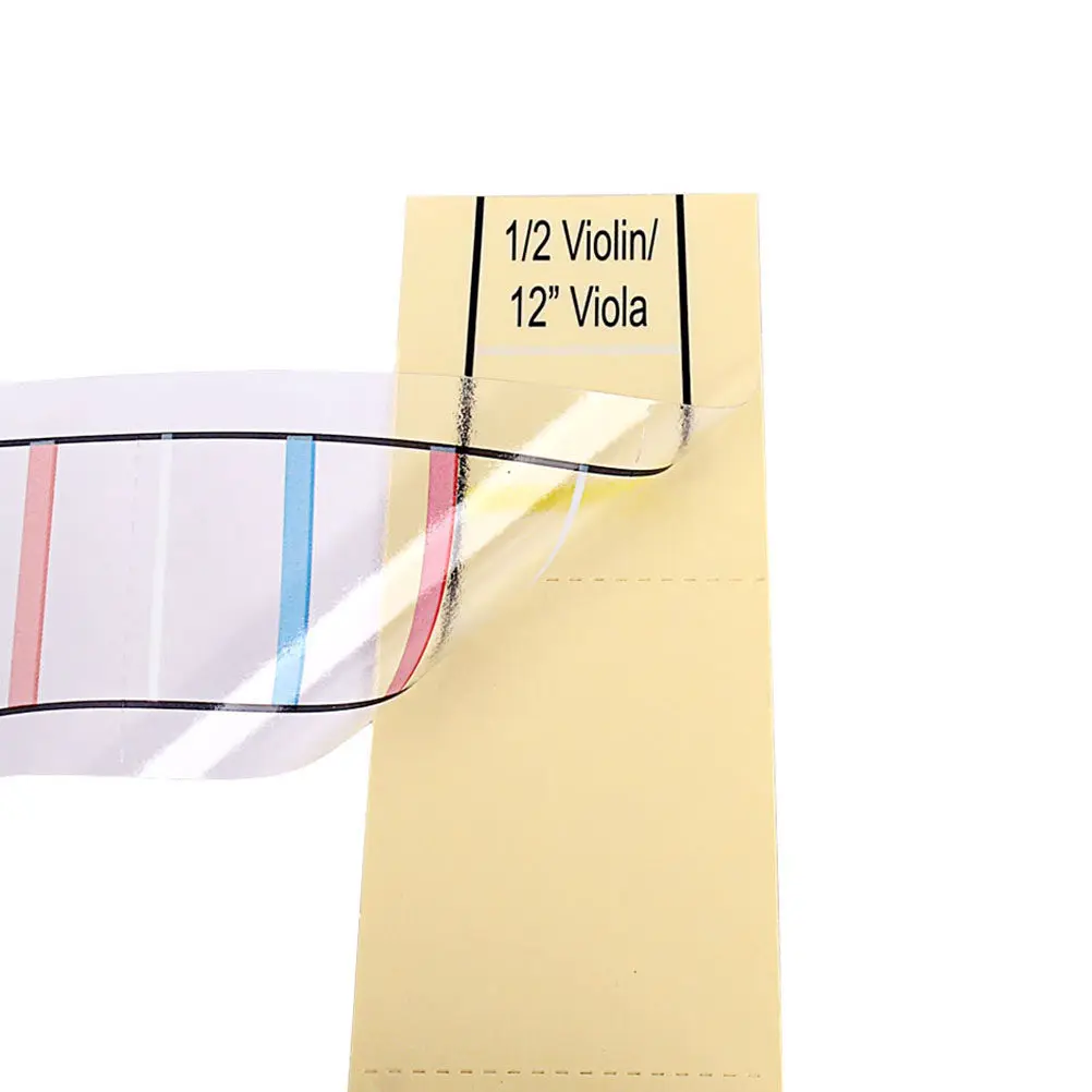 Viola Fingerboard Sticker Paper Position Marker Light Yellow for 12 Inch Viola Starter Learning Accessory Fret Guide Label