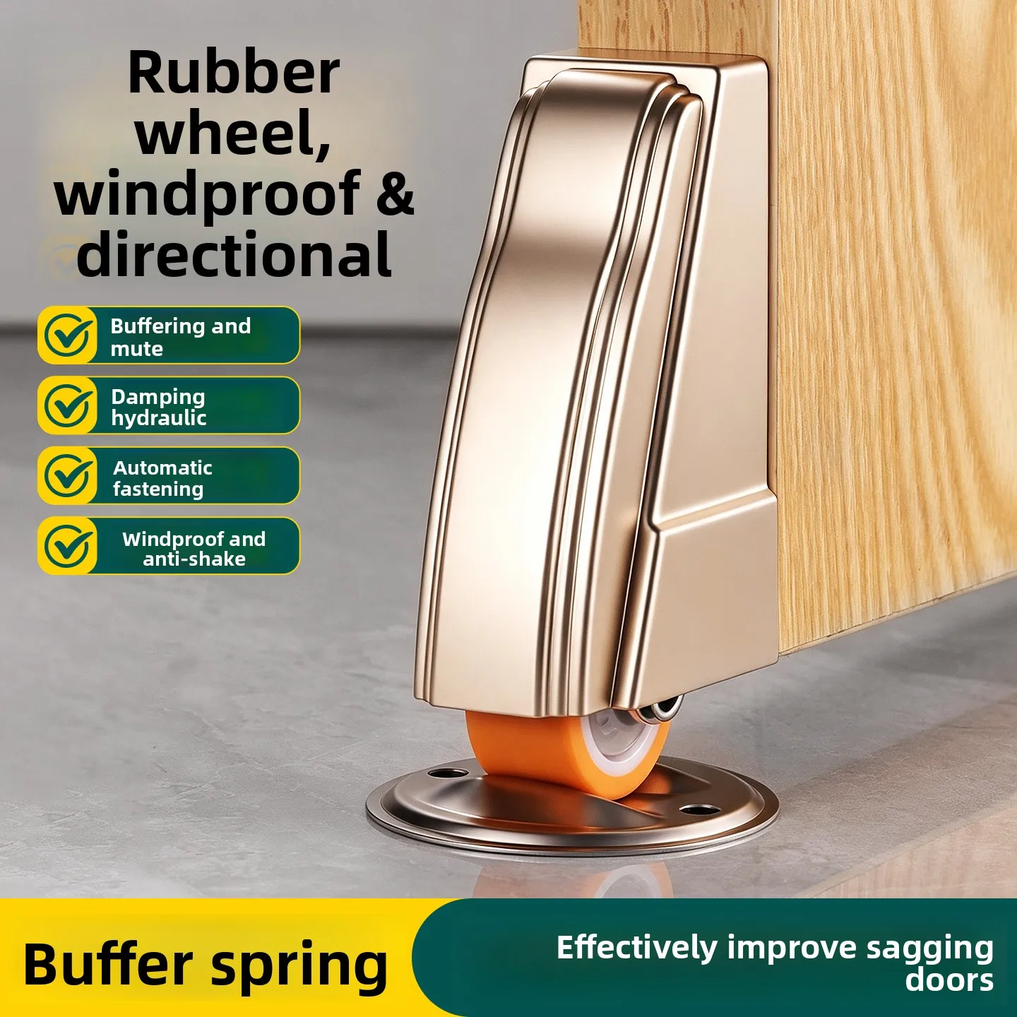 Buffer, Silent, Shockproof Sliding Door Pulley, with High Load-bearing Capacity, Wear-resistant, Rust Proof Sliding Door Pulley