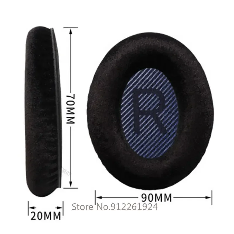 Replacement velvet ear cushion cover for Bose QuietComfort15 25 35 QC2 QC15 QC25 QC35 35 ii headphone ear pad cushion