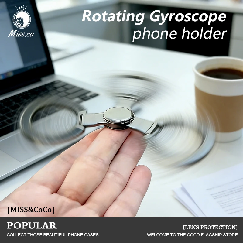 

Двусторонний магнитный вращающийся держатель-гироскоп для телефона 2026 года для iPhone 17 Air 16 15 14 Pro Max, аксессуар для подставки MagSafe