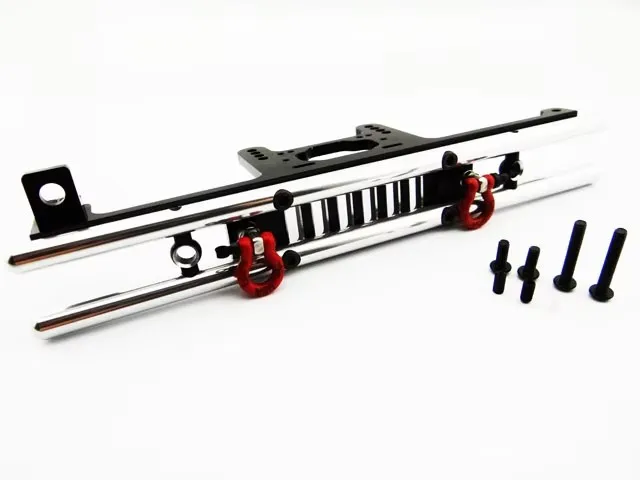 Hot racing Tubular rear bumper with winch light mount for Axial SCX10