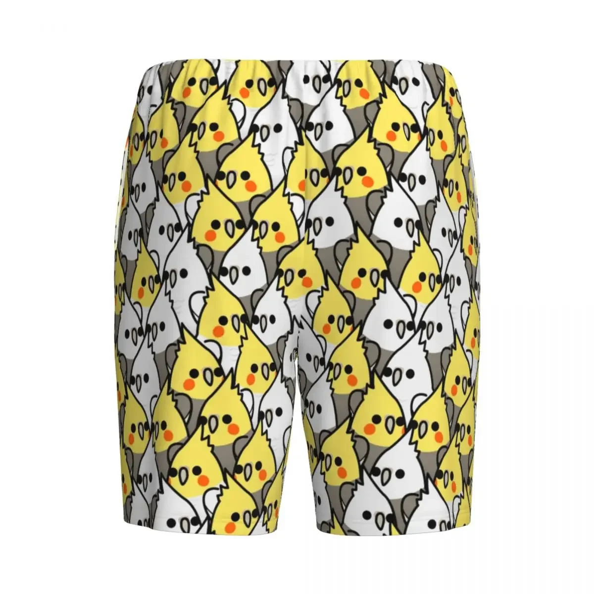 Custom Print Papegaaivogels Valkparkiet Squad Pyjama Short Heren Nachtkleding Broek Slaap Korte Pjs Met Zakken