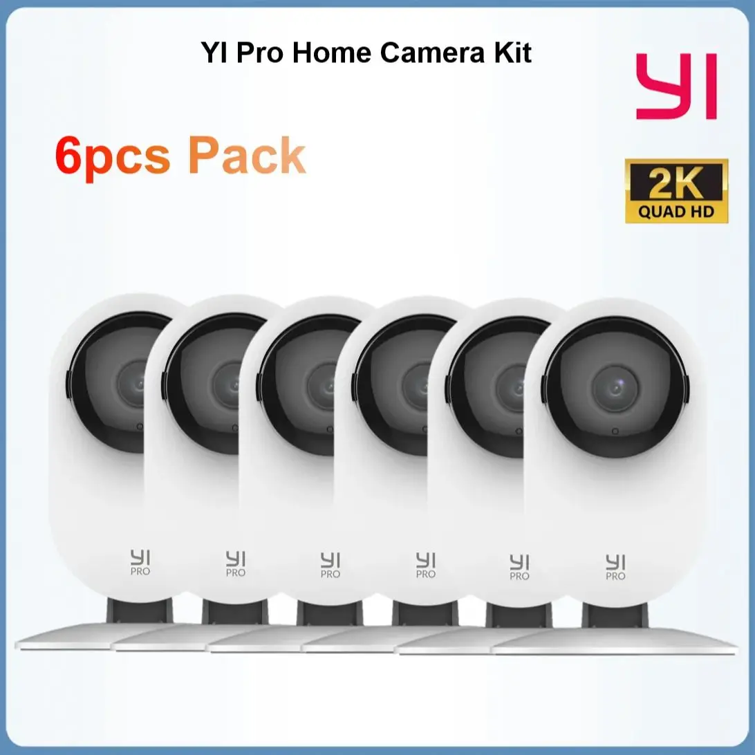 

YI Pro 6pcs 2K 3MP Wifi Home Camera with Motion Detection Security Baby Monitor Video Surveillance System Pet IP Smart Cam