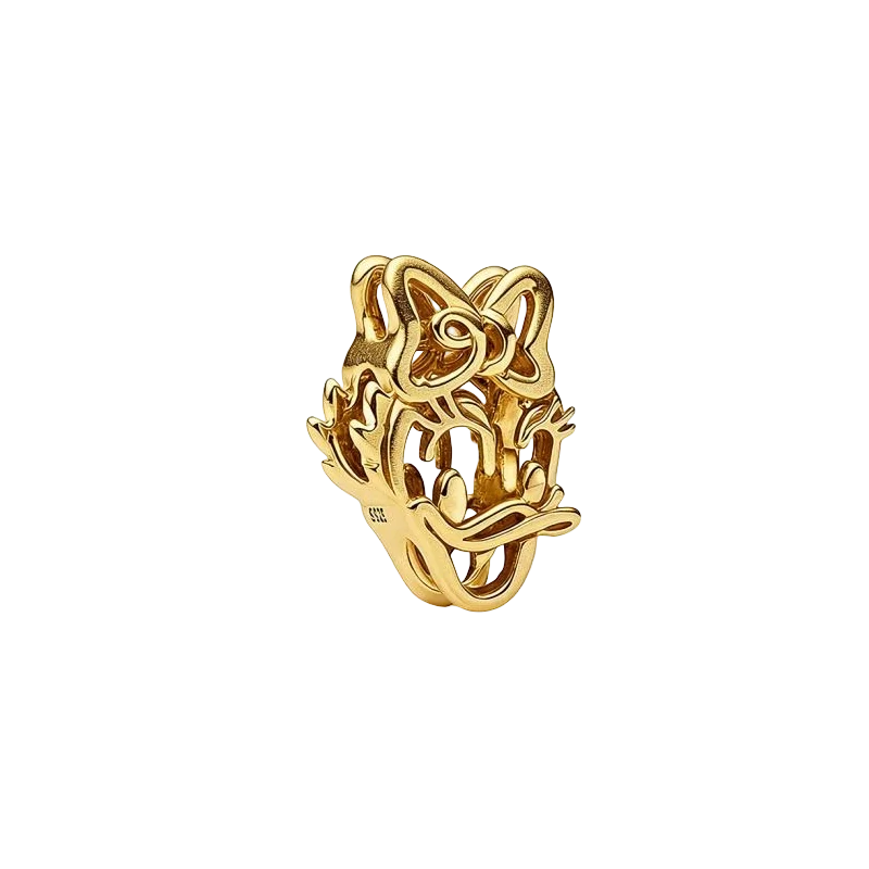 New Bestseller Original Charm Beads,Hollow Out Mickey Mouse Series,Donald Duck Charm Bead,Fit Pendant Bracelet Women JewelryGift view 4