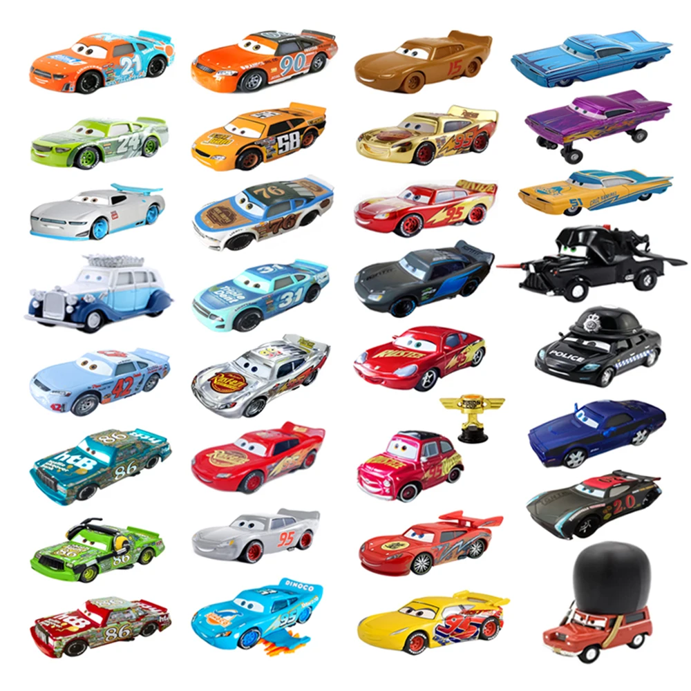 Disney Pixar Cars Lightning McQueen Jackson Storm Cruz Ramirez Legierung 1:55 Druckguss-Automodelle Kinderspielzeug Geschenk