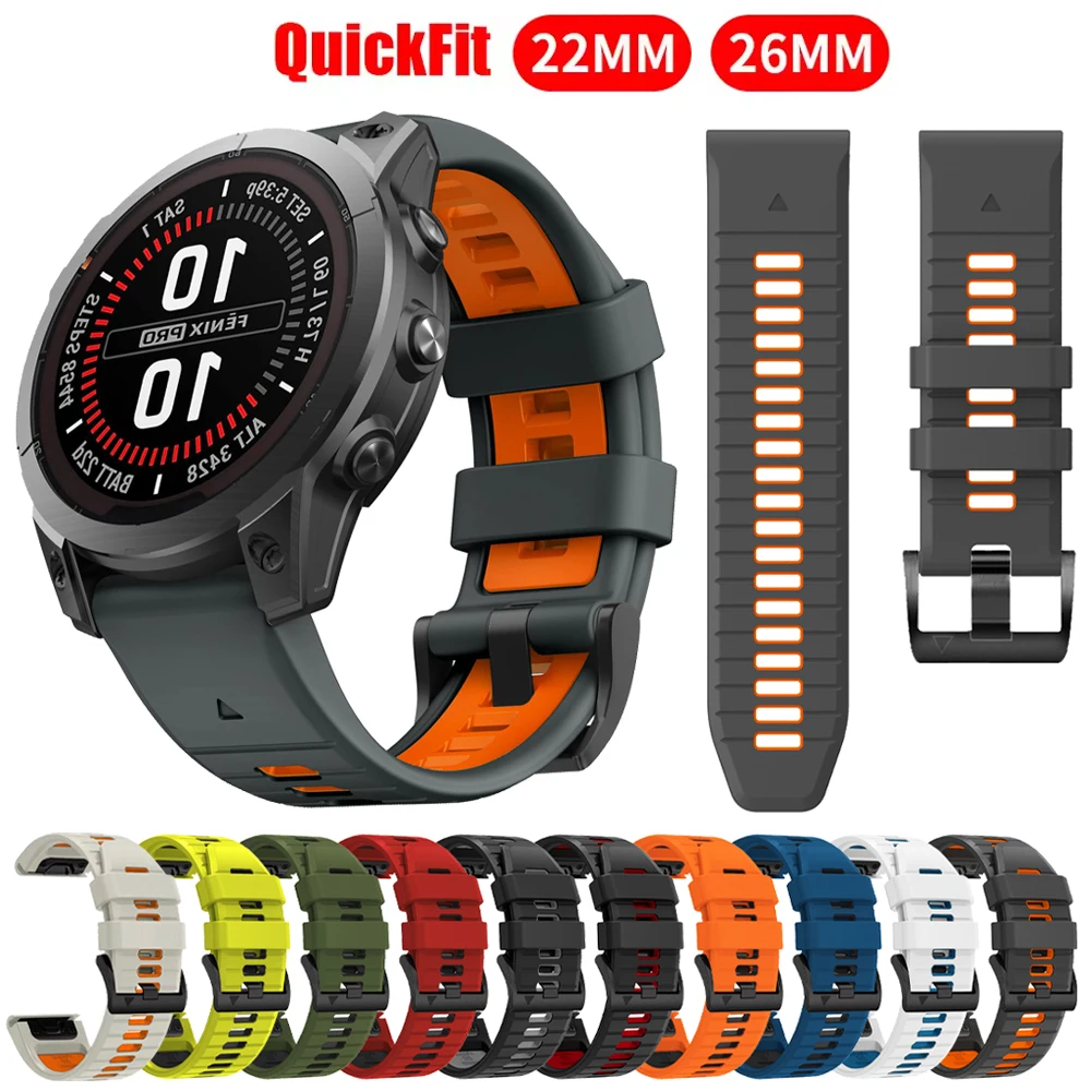 22 26MM Silicone Wa…