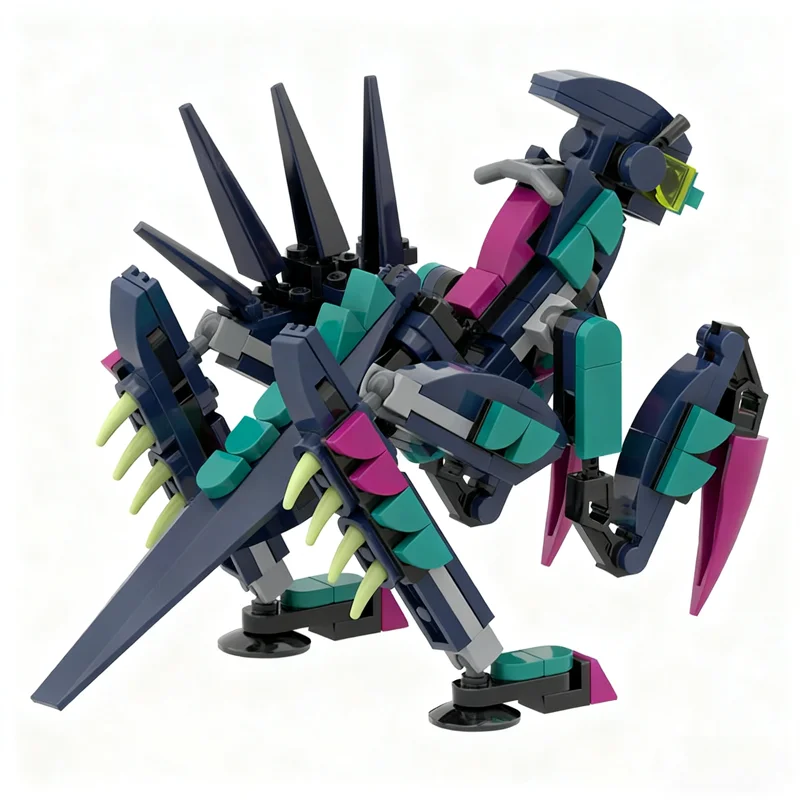 318pcs MOC Alien Beetlezoid Mantid & Add-Ons Collectible Minifigures Series 26 Minifigures Model Building Blocks Construction 3D