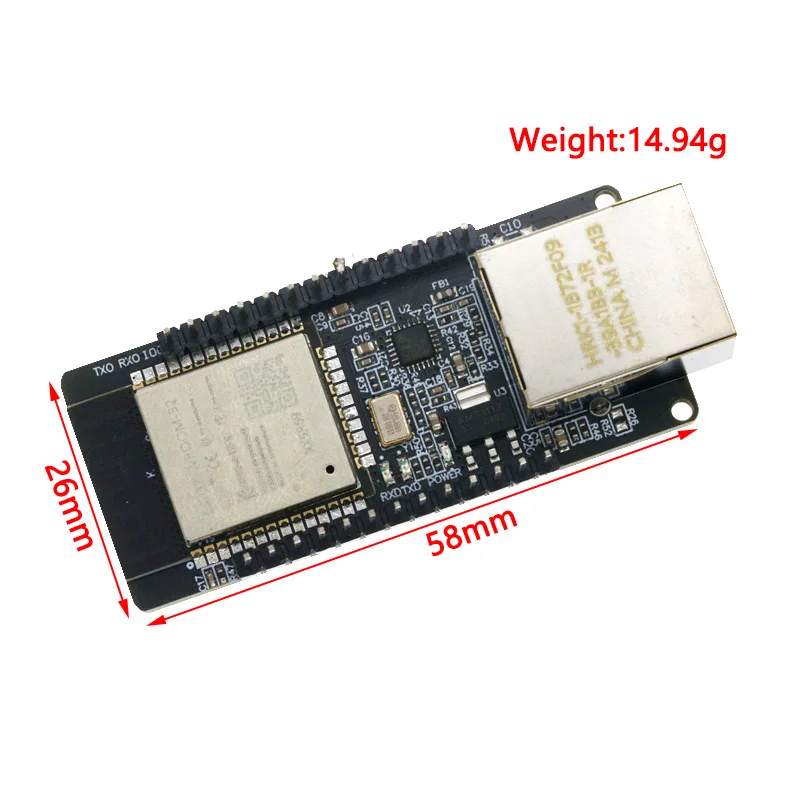 Imagem -02 - Rede de Porta Serial Embutida Ethernet Compatível com Bluetooth Gateway Combo Wi-fi Mcu Módulo sem Fio Esp32 Wt32 Wt32-eth01