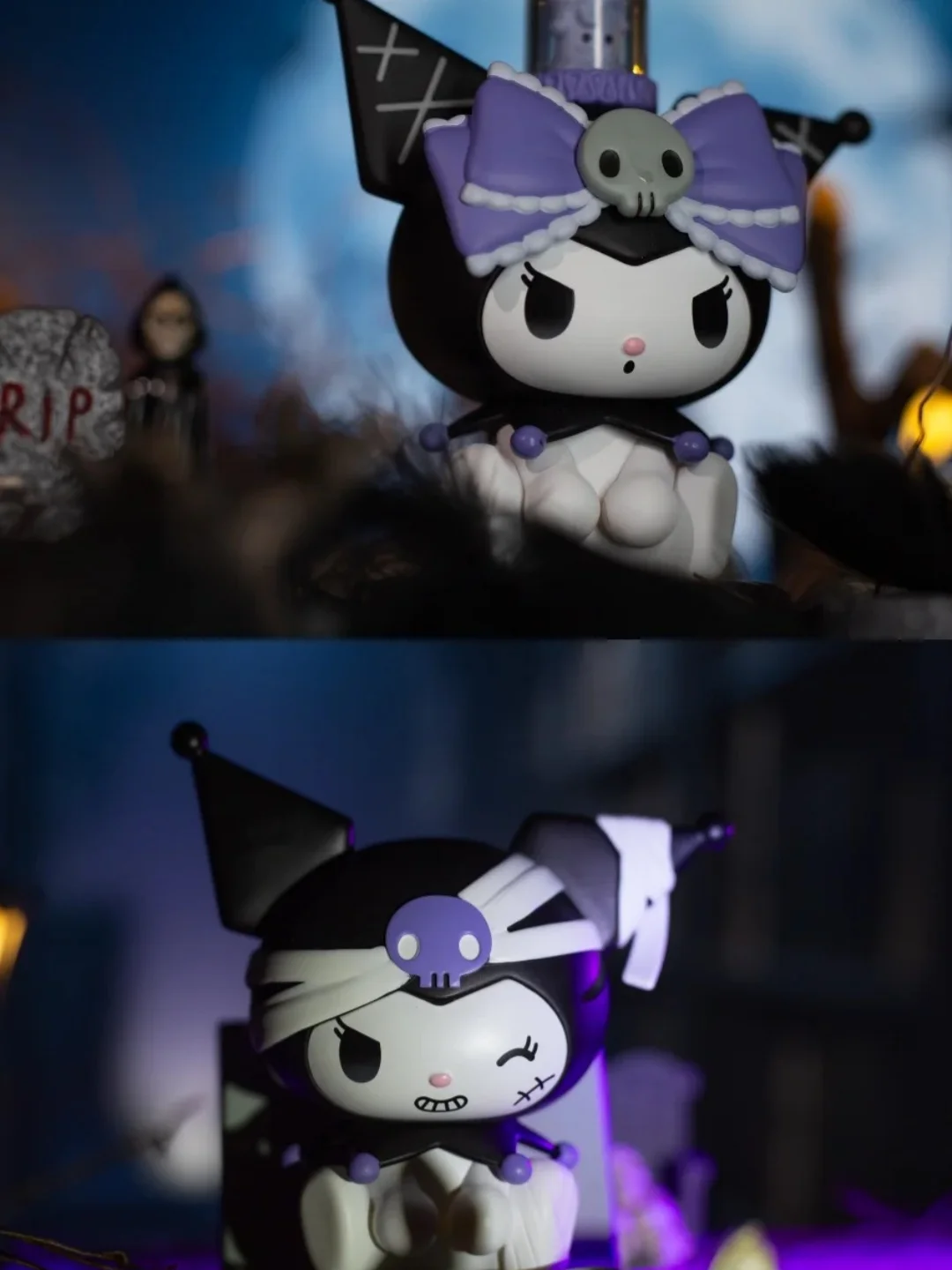 

Sanrio Kuromi Spot Dark Night Story Blind Box - Trendy Handmade Vinyl Face Desktop Ornament Cartoon Internet Celebrity Gift