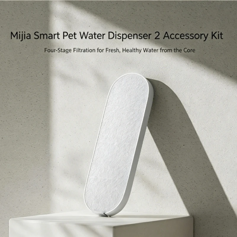 Xiaomi mijia Smart Pet Water Dispenser 2 Filter Kit, 3+3+1 Pack, 4-Stage Filtration, Antibacterial Water Purification