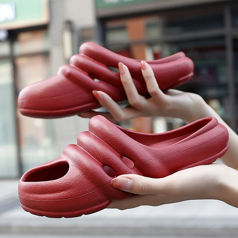 

Light leisure slides summer cloud soft footbed, portable design and affordable cost, comfortable for weekend outdoor relaxation