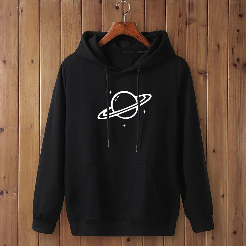 

SATURN PLANET Print Fashion Brand Men's Hoodies 2021 Spring Autumn Male Casual Hoodies Sweatshirts Men's Color Hoodies Tops